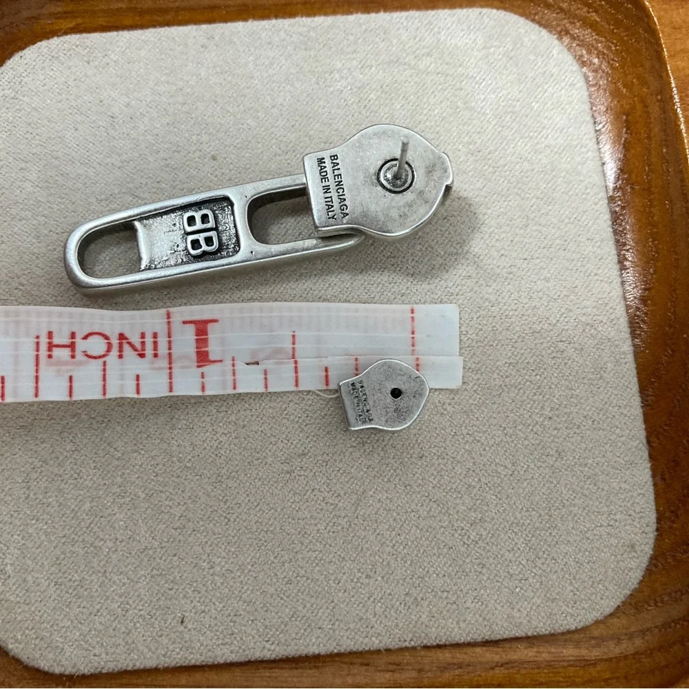 Balenciaga Silver Men's Earring - Picture 10 of 11